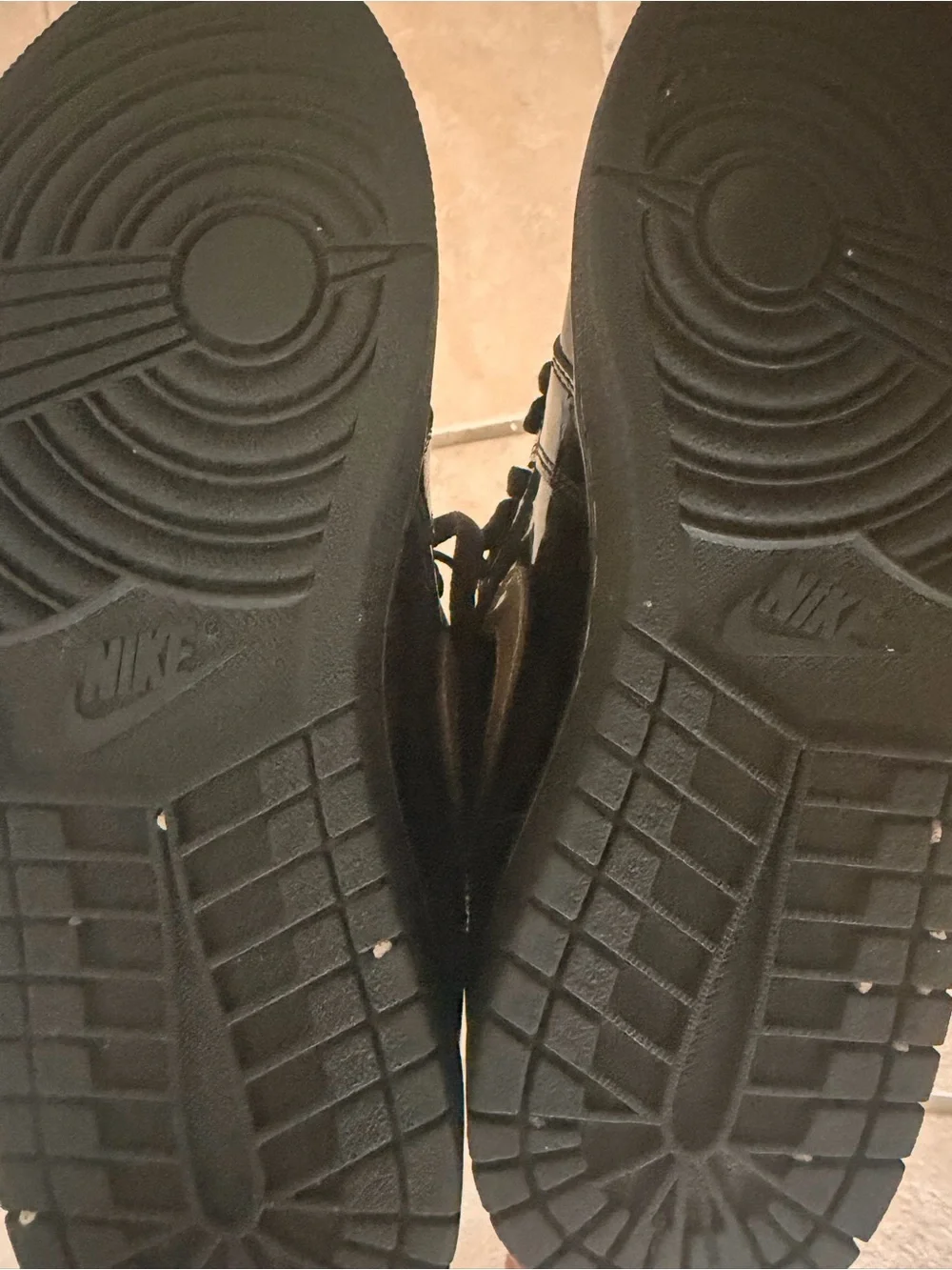Air Jordan 1 Mid Patent Black Gold Sneakers